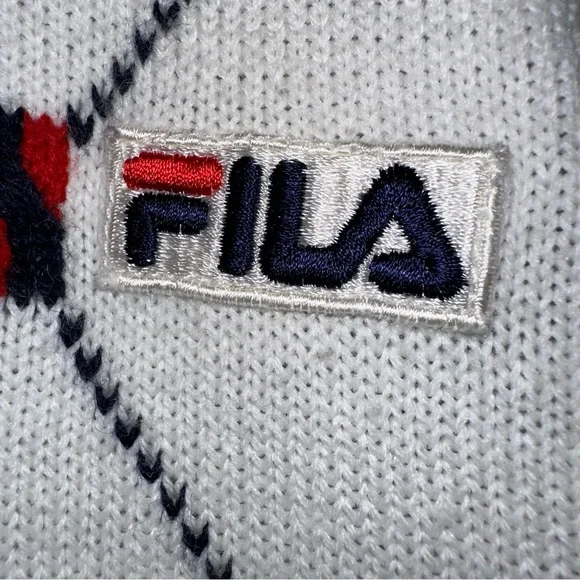 Vintage Fila sweater vest Sz L - Picture 3 of 4
